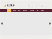 Tablet Screenshot of onoranzefunebriguerra.com